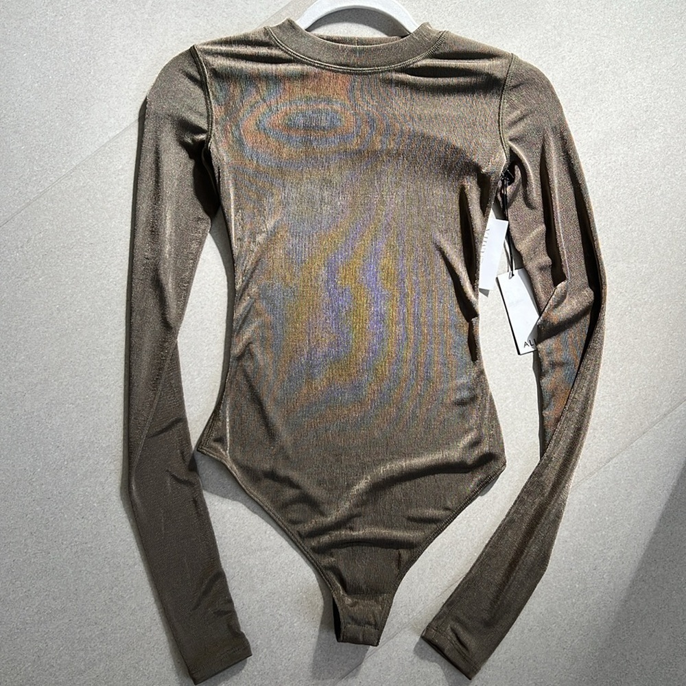 Alix NYC Olive Delevan Long Sleeve Bodysuit! NWT!
